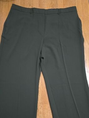SIMPLY VERA VERAWANG BRAND WOMEN'S PLUS OLIVE GREEN TROUSERS PANTS SIZE 26 SHORT